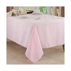 ⚡️Saro Lifestyle Everyday Collection Polyester Tablecloth - Pink (65x120)